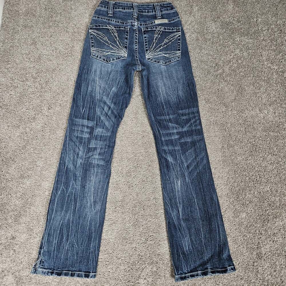 Cowgirl Tuff Co Jeans Women's 26X33 Blue Good Vibes Bootcut Embroidered Western